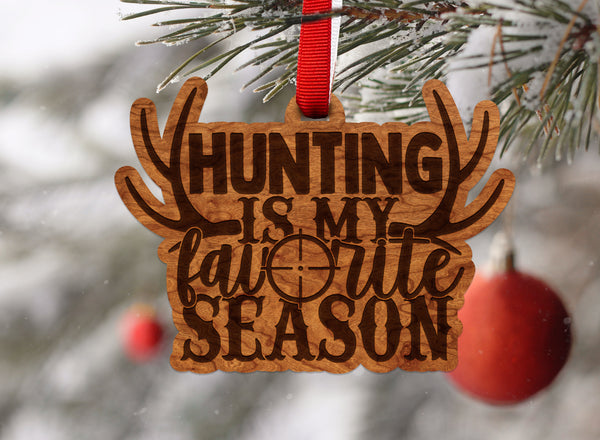Deer Hunting Ornament Favorite Season