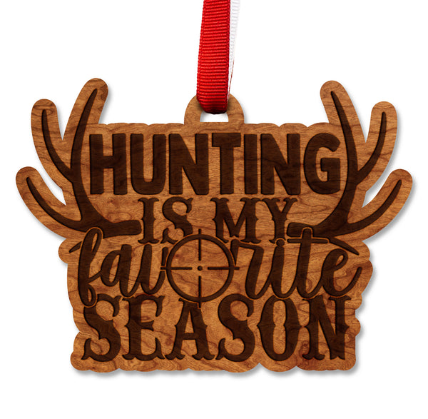 Deer Hunting Ornament Favorite Season