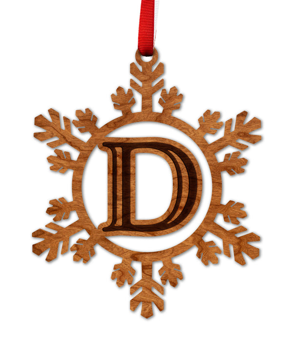Letter Monogram Ornament D