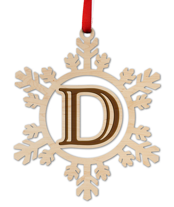 Letter Monogram Ornament D