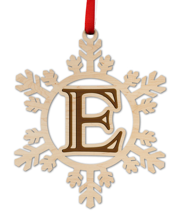 Letter Monogram Ornament E