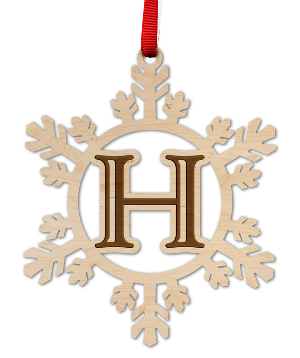 Letter Monogram Ornament H