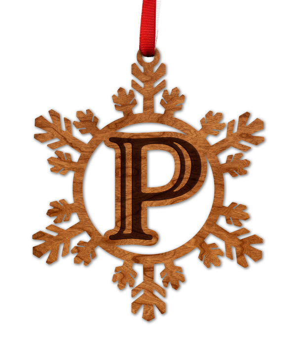 Letter Monogram Ornament P