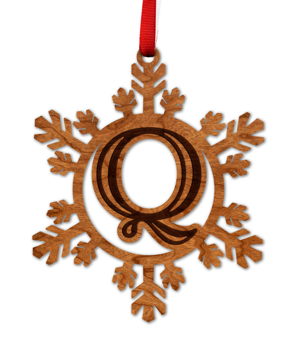 Letter Monogram Ornament Q