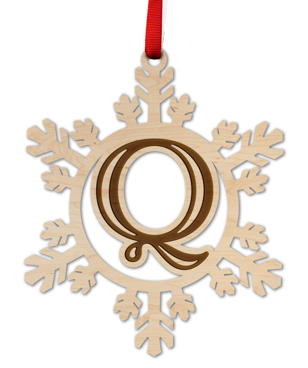 Letter Monogram Ornament Q