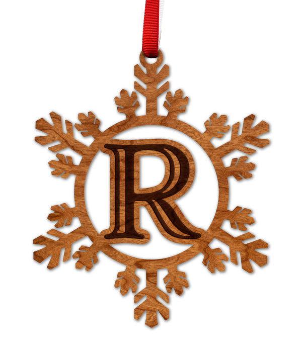 Letter Monogram Ornament R