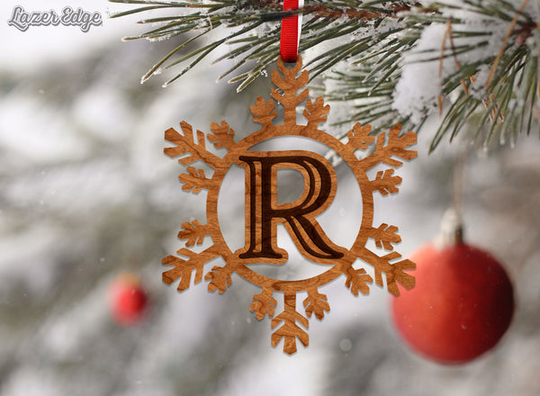 Letter Monogram Ornament R