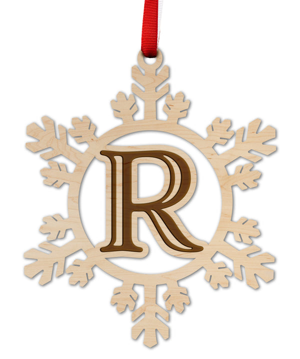 Letter Monogram Ornament R