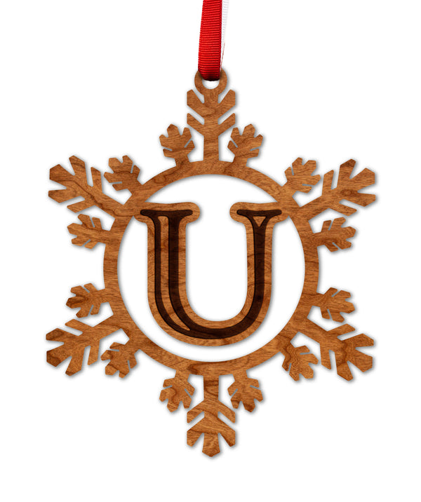 Letter Monogram Ornament U
