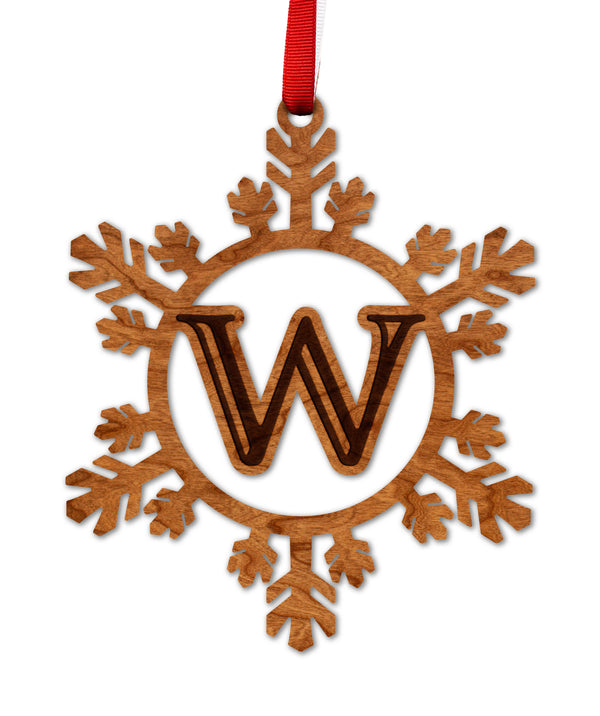 Letter Monogram Ornament W