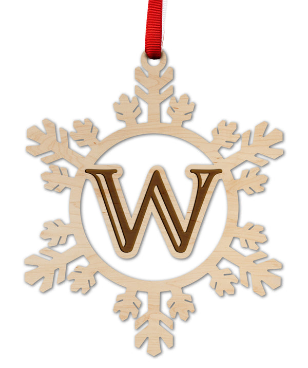 Letter Monogram Ornament W