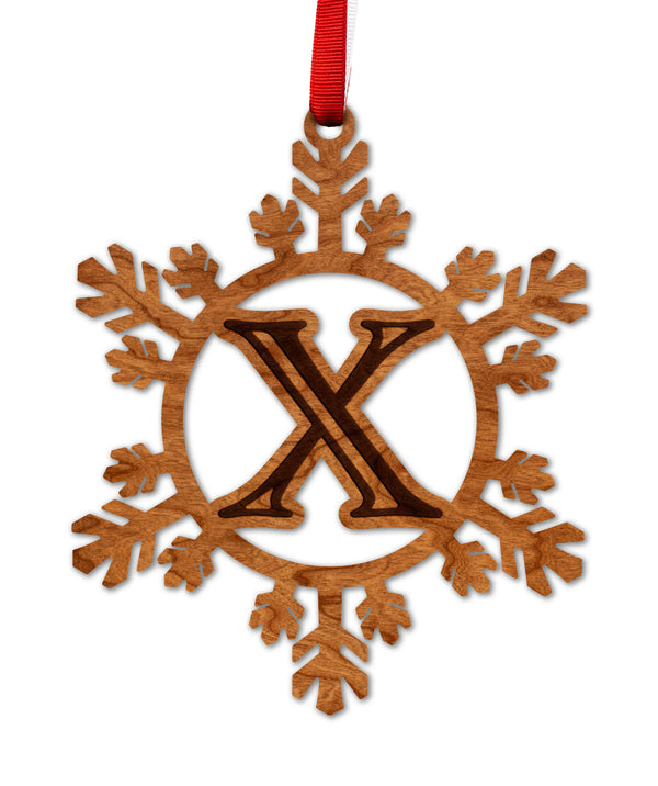 Letter Monogram Ornament X