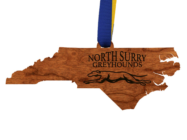 North Surry High School Ornament North Surry High School Greyhound on NC