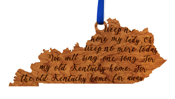 State Map Ornament My Old Kentucky Home