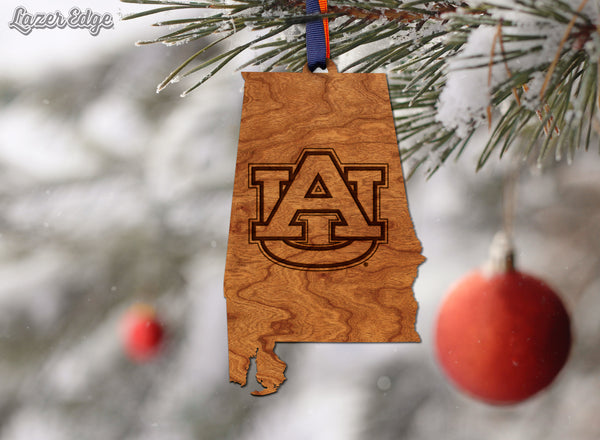 Auburn Ornament AU Logo on State