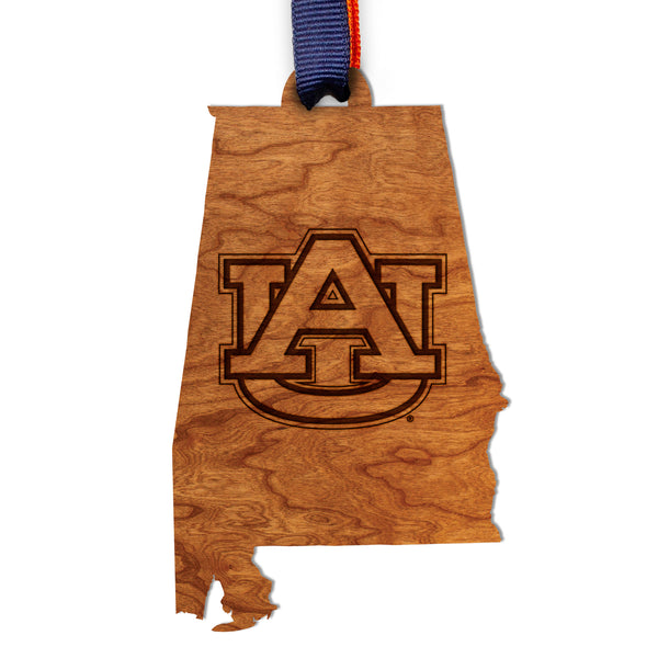 Auburn Ornament AU Logo on State