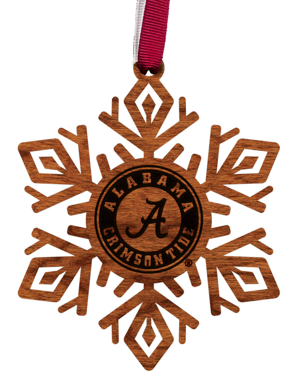 Alabama University Ornament Crimson Tide Snowflake
