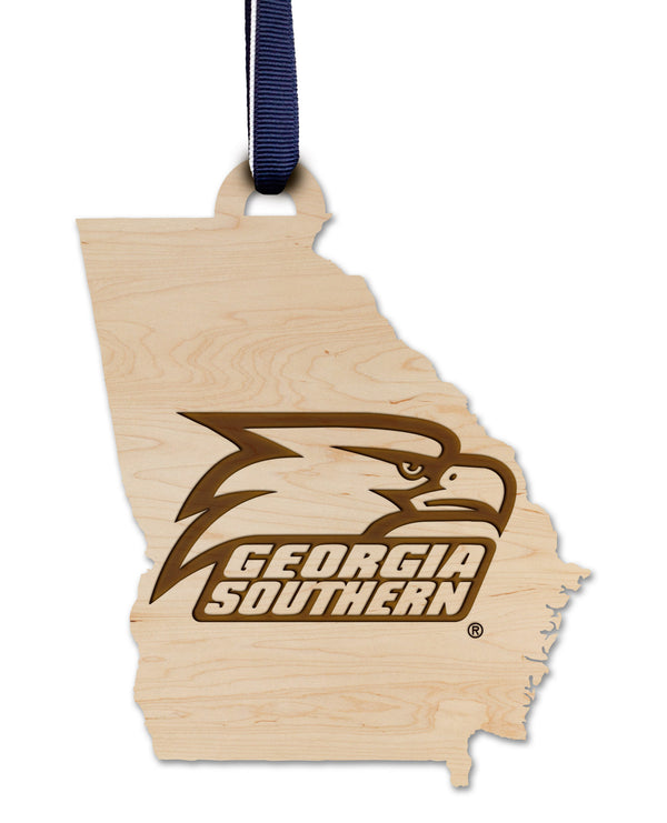 Georgia Southern University Ornament Eagle Head on State
