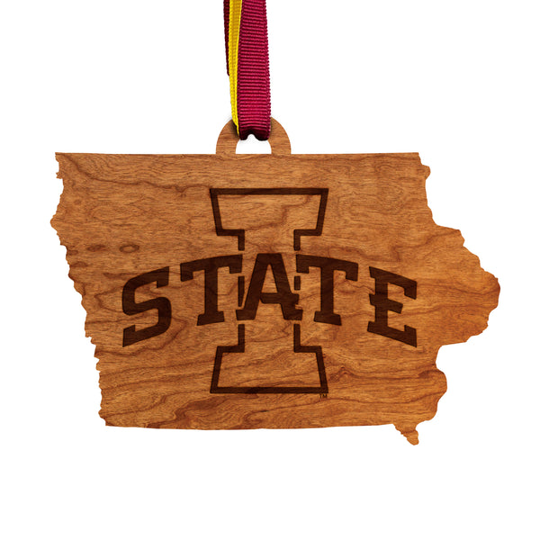 Iowa State Ornament Block I on State