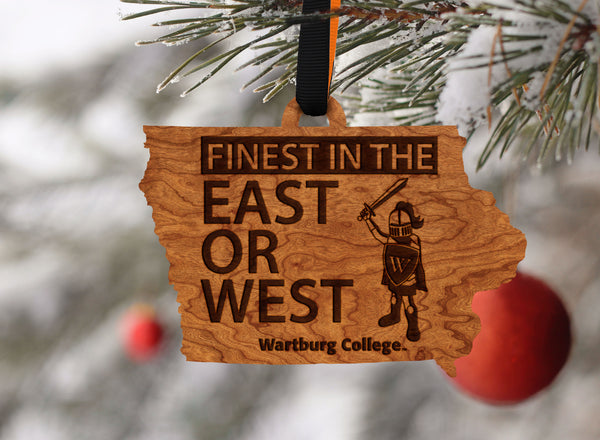 Wartburg College Ornament Knight on State