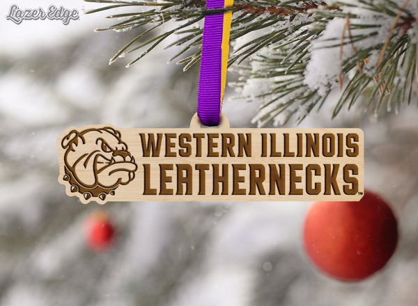 Western Illinois University Ornament Bulldog with WIU