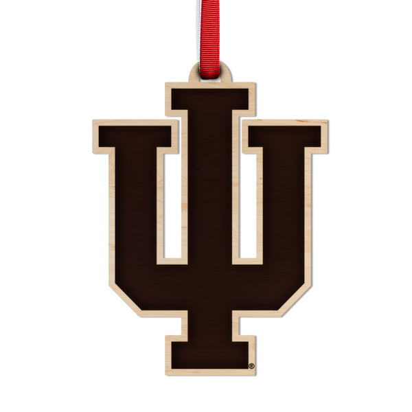 Indiana University Ornament Interlocked IU