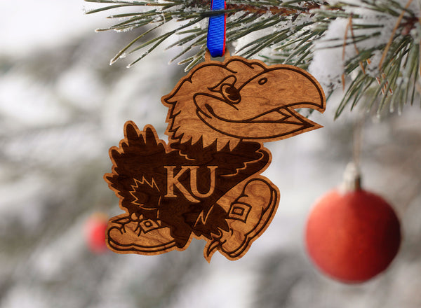 Kansas University Ornament Jayhawk