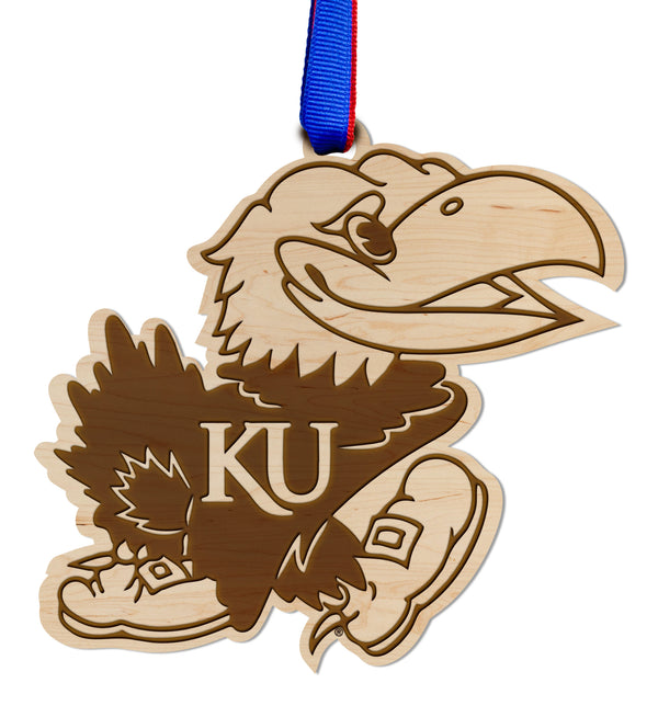 Kansas University Ornament Jayhawk