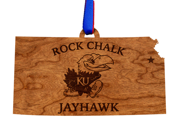 Kansas University Ornament Rock Chalk Jayhawk