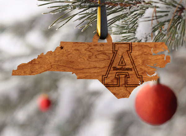 Appalachian State University Ornament Block A on State