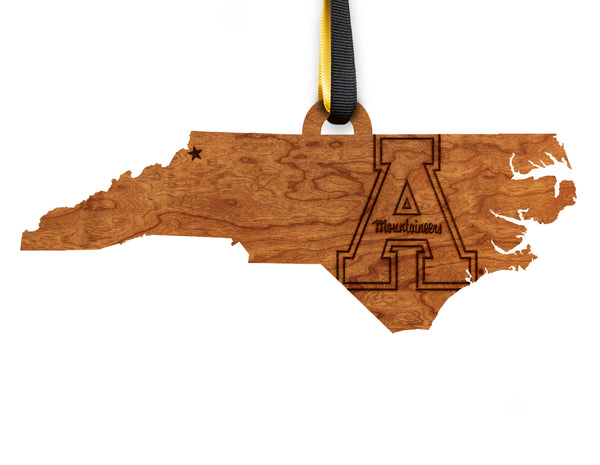 Appalachian State University Ornament Block A on State