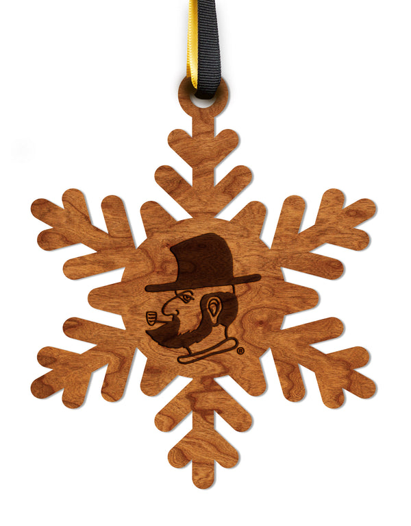 Appalachian State University Ornament Yosef Snowflake