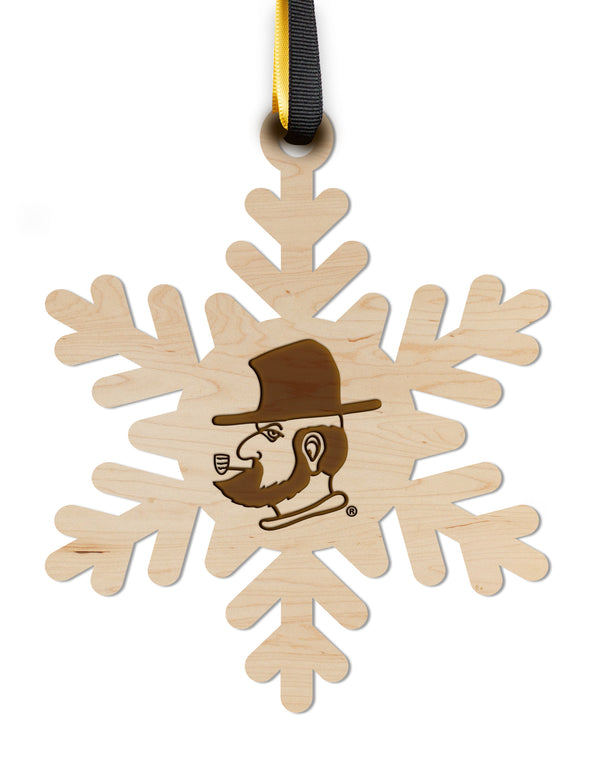 Appalachian State University Ornament Yosef Snowflake