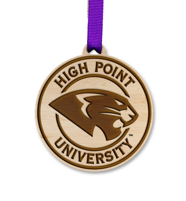 High Point University Ornament Panther Circular