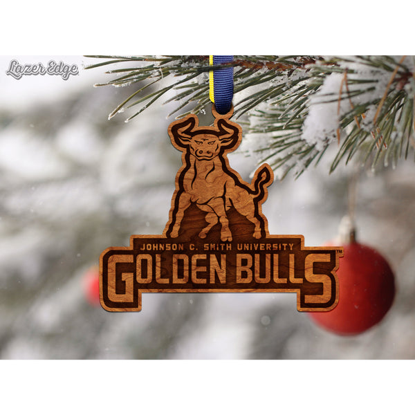 Johnson C. Smith Golden Bulls Logo  Ornament