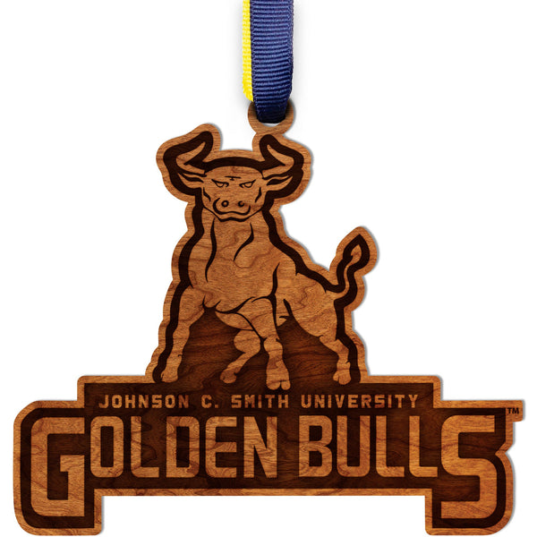 Johnson C. Smith Golden Bulls Logo  Ornament