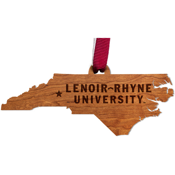 Lenoir-Rhyne - Ornament - Crafted from Cherry or Maple Wood