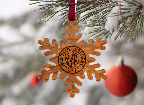 Meredith College Ornament Seal Snowflake