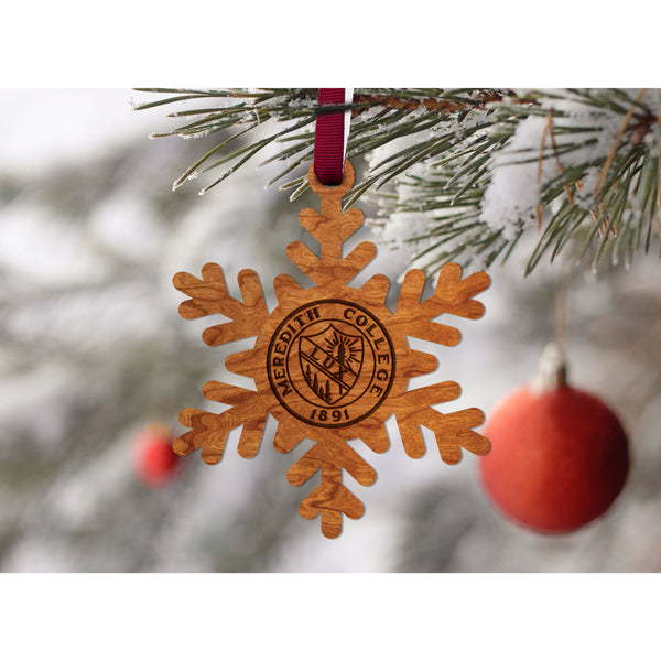 Meredith College - Ornament - Snowflake with Seal