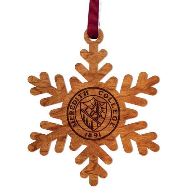 Meredith College - Ornament - Snowflake with Seal