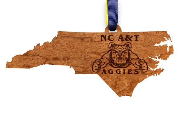 NC A&T Ornament Aggies on State