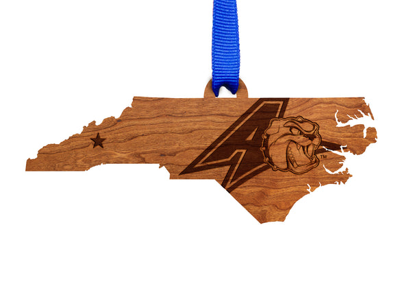 UNC Asheville Ornament Bulldog A on State