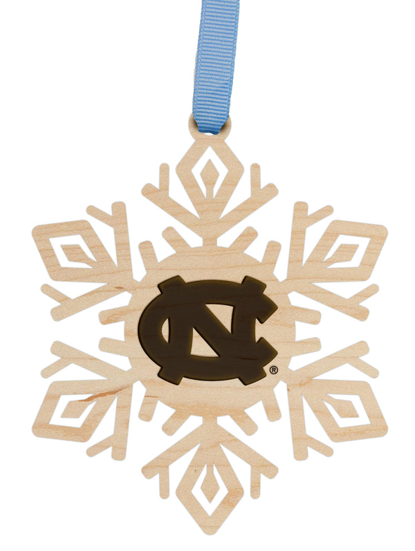 UNC Chapel Hill Ornament NC Letter Snowflake