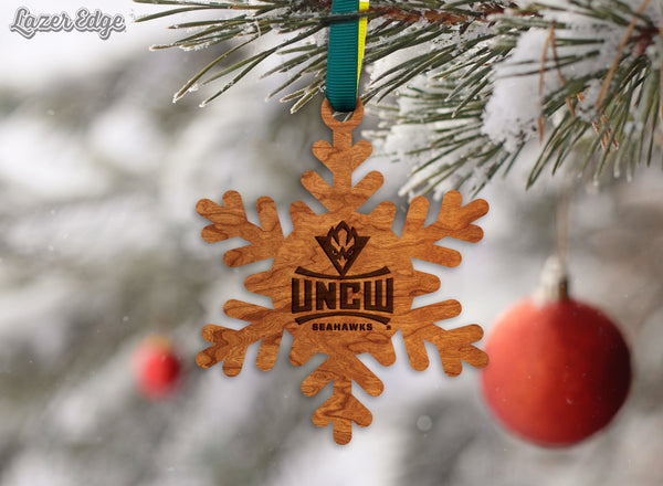 UNC Wilmington Ornament UNCW Snowflake