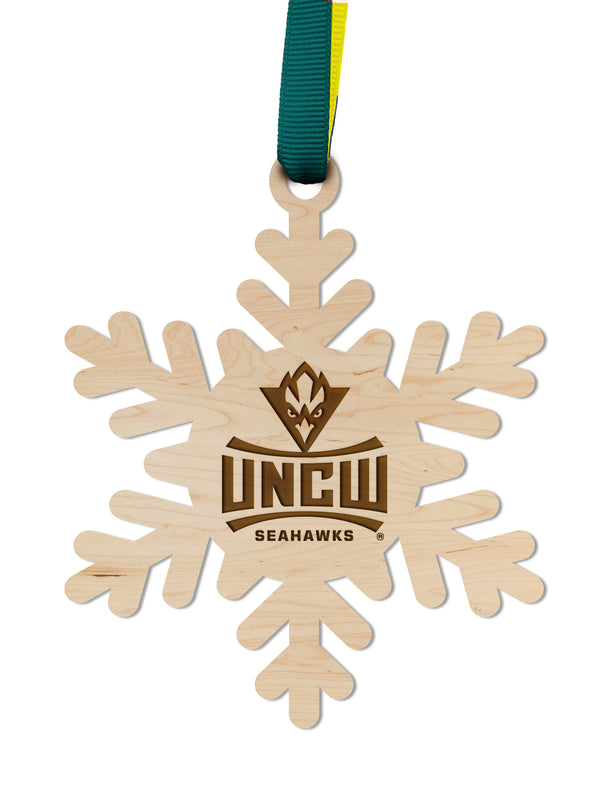 UNC Wilmington Ornament UNCW Snowflake