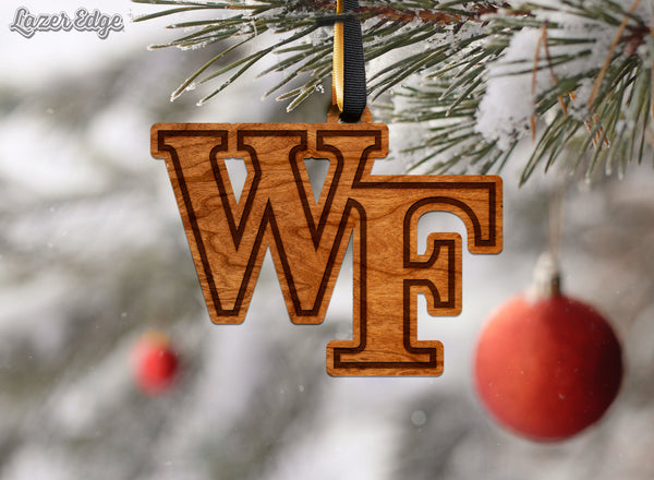 Wake Forest Ornament WF Logo