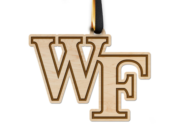 Wake Forest Ornament WF Logo