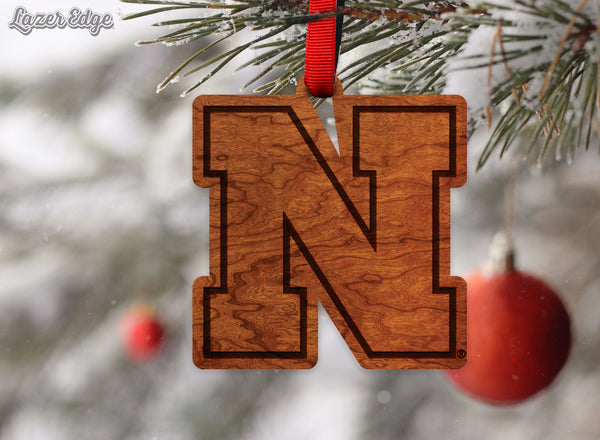 Nebraska-Lincoln Ornament Block N Logo