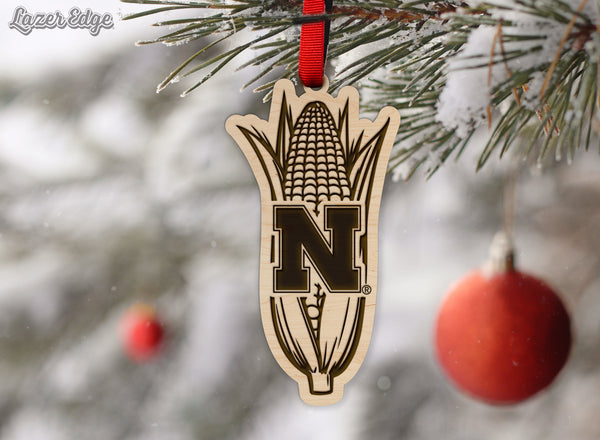 Nebraska-Lincoln Ornament Corn N