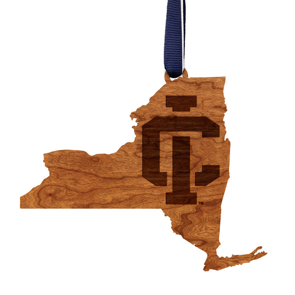 Ithaca College Ornament IC on State